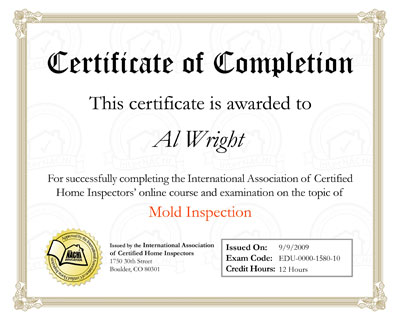 AWDA certificate